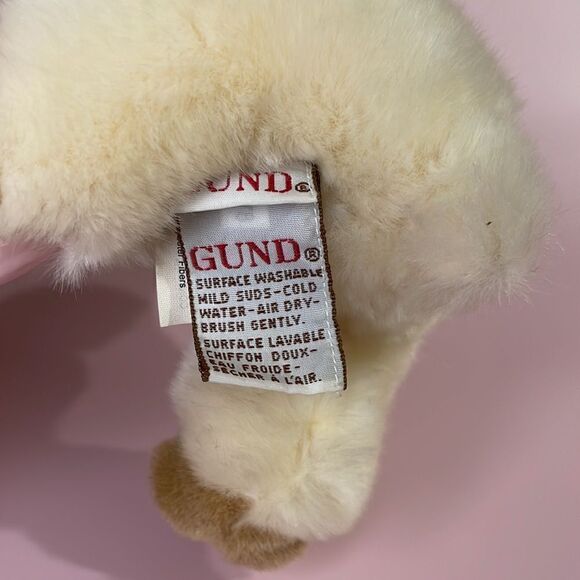 Vintage Gund Lambsalot Cream Sheep Plush with tags Easter NWT Excellent Conditi… - Picture 6 of 12